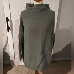 Free People Olive Green Cowl Neck Sweater